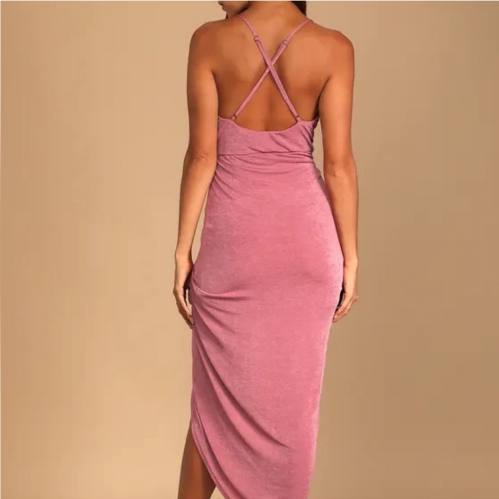 NWT Dreamy Date Rose Pink Surplice Midi Dress
Lulus - Picture 7 of 12